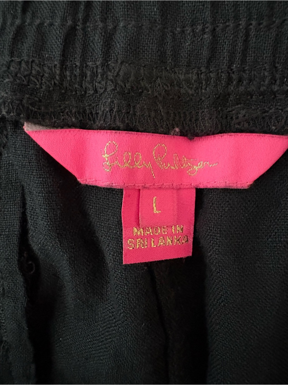 Lilly Pulitzer Deri Palazzo pant Black LG - Picture 6 of 6